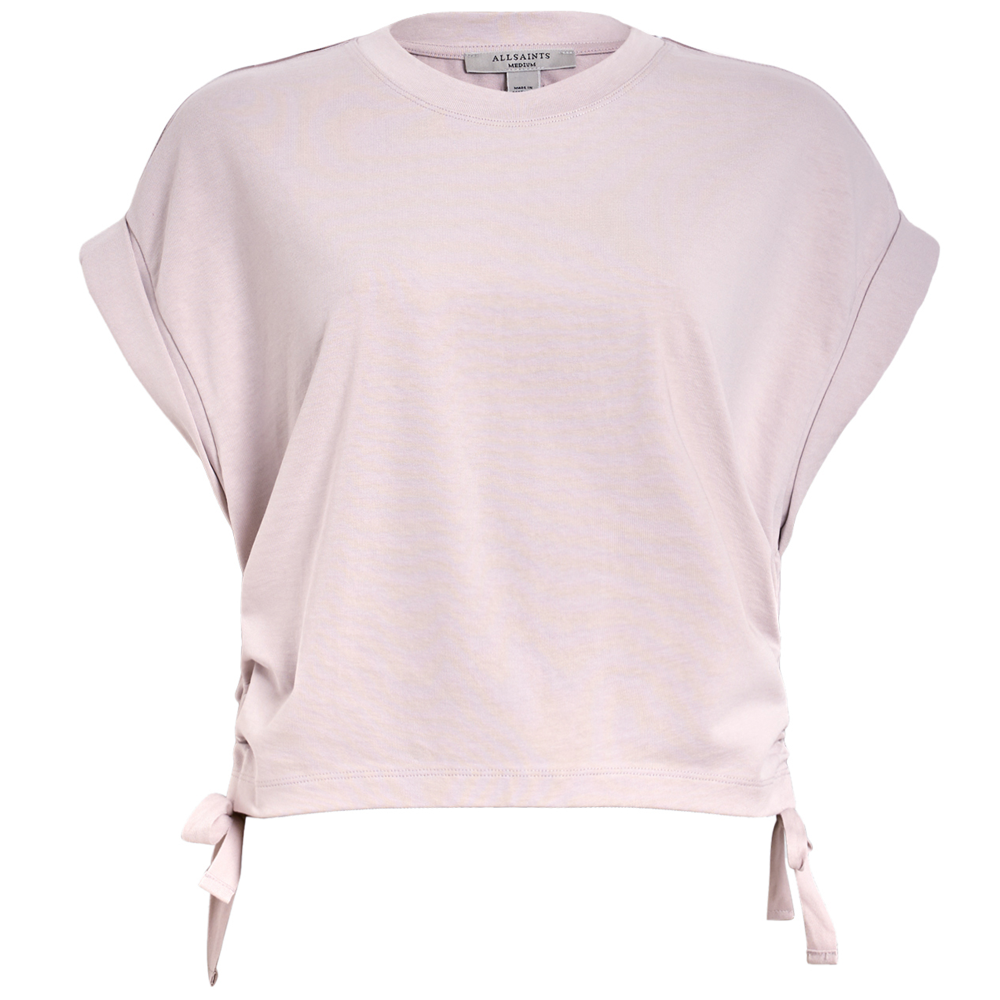 AllSaints Mira Cropped Drawcord T-Shirt